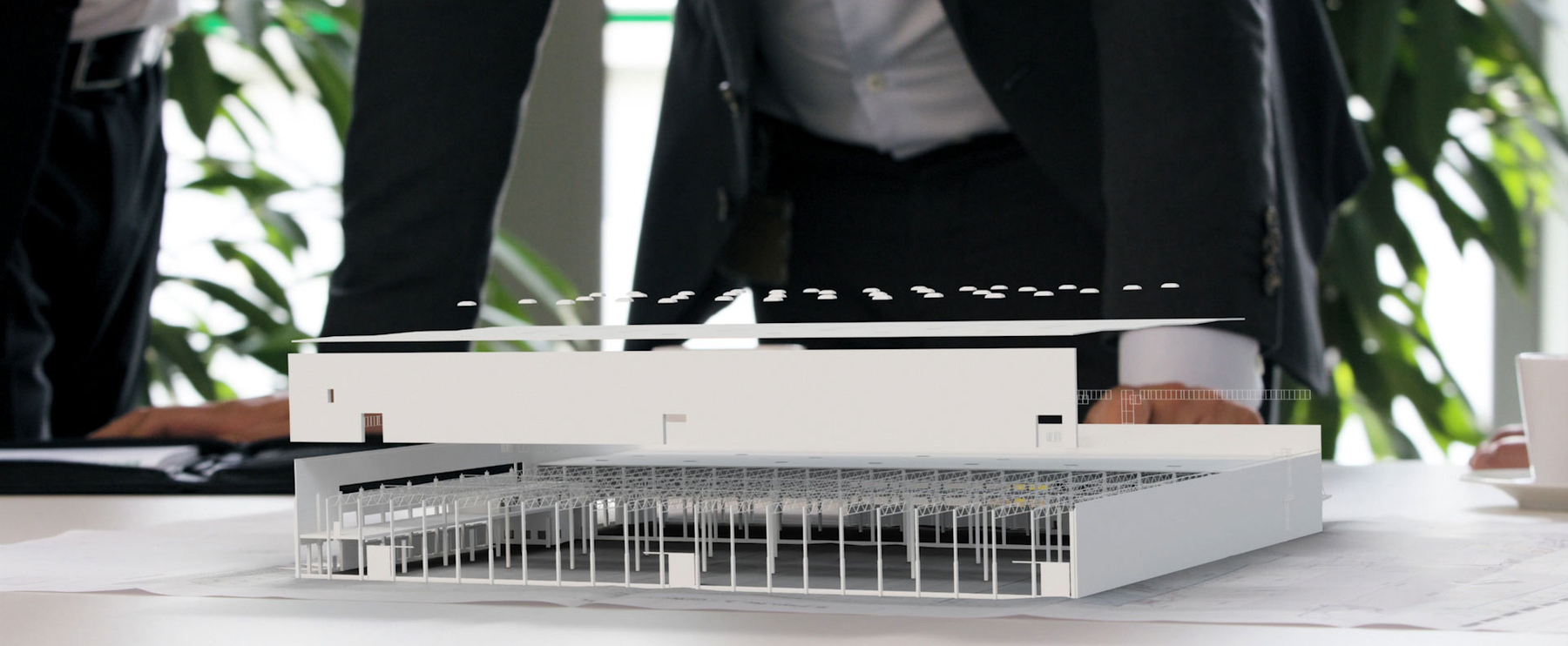 Modell Lagerhalle