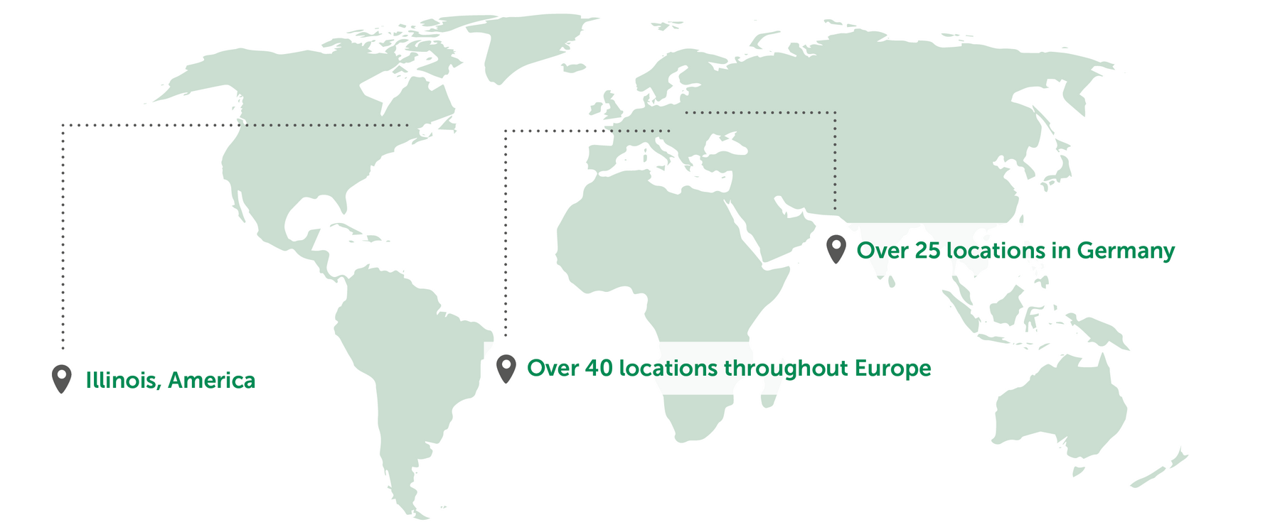 Map with international nosta branches