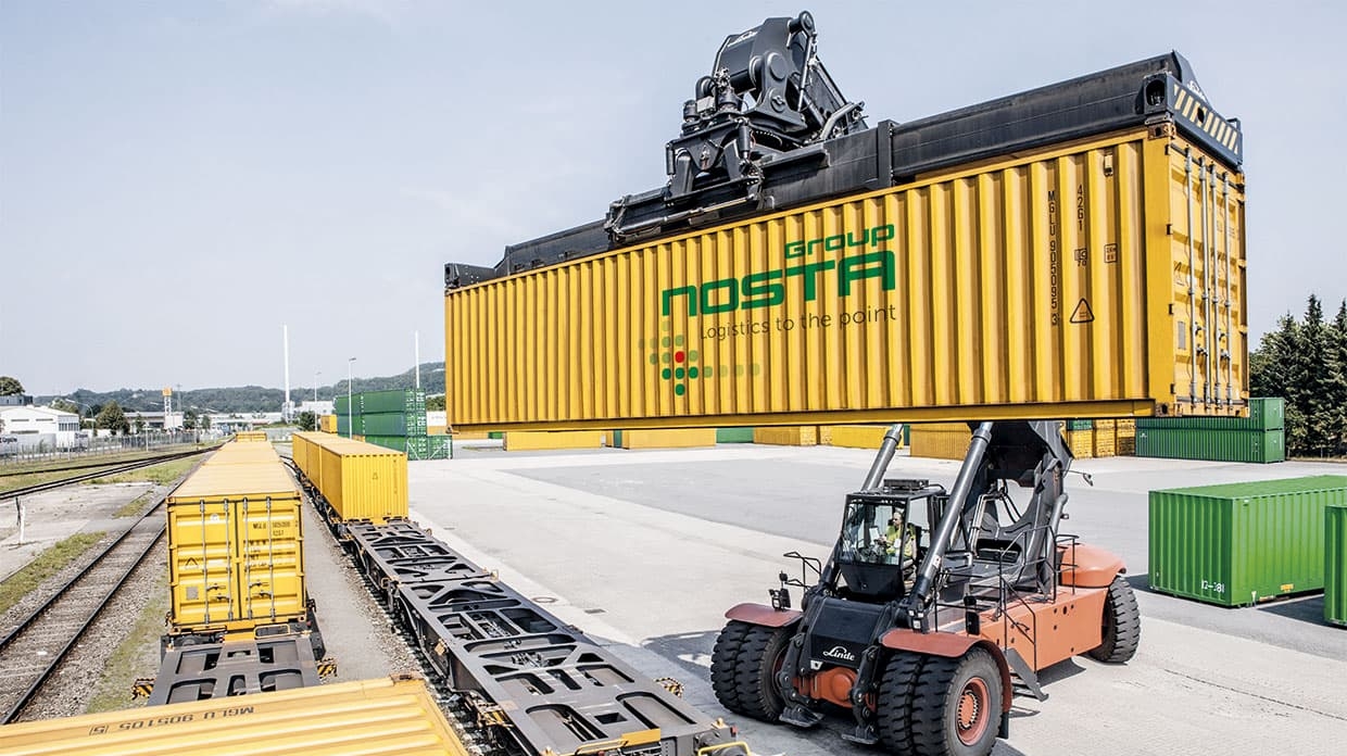 CContainer loading at the KV-Terminal Osnabrueck