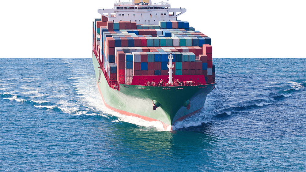 Containerschiff mit Fracht