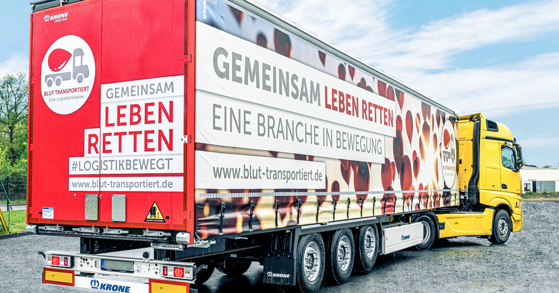 LKW Blut transportiert