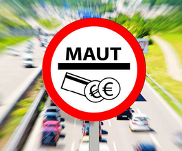 Verkehrsschild Mautgebühren