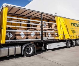Lkw mit gesicherter Teilladung