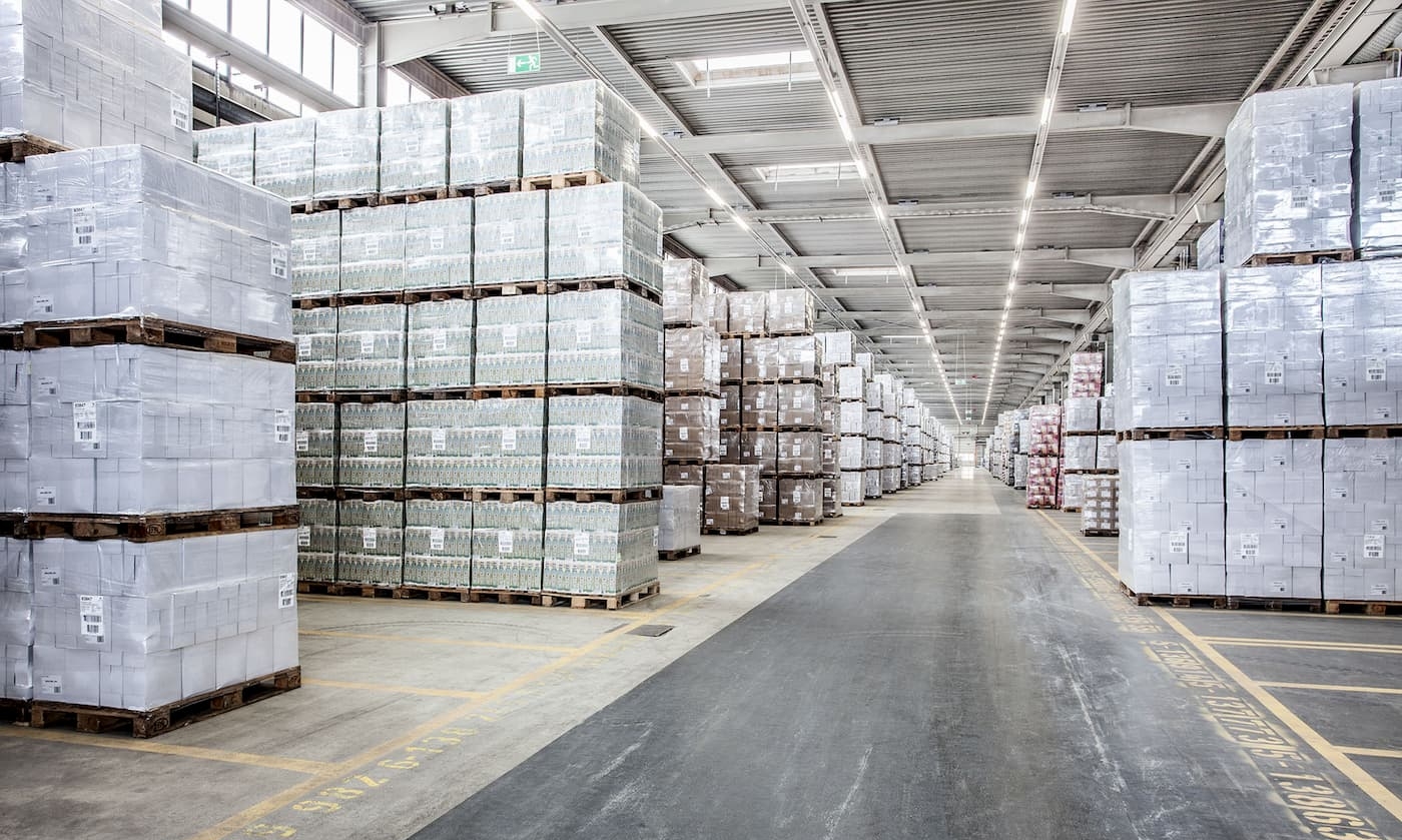 Image of warehouse with bulk storage