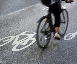 Fahrrad auf Straße