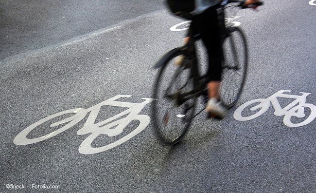 Fahrrad auf Straße