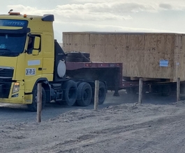 Schwerguttransport Beschichtungsanlage nach Chile