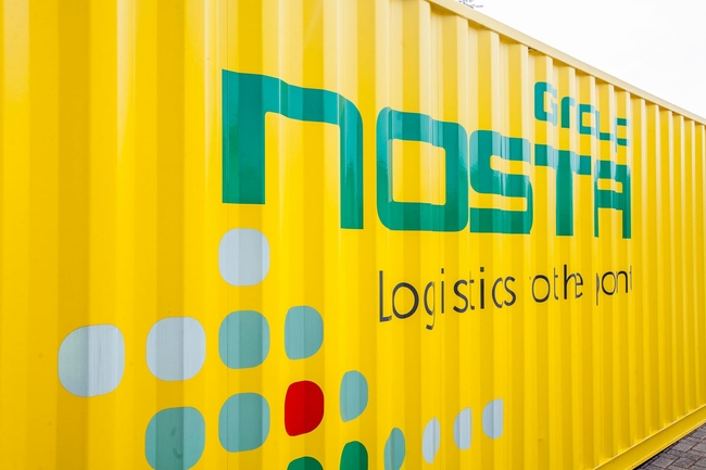 Gelber NOSTA Container