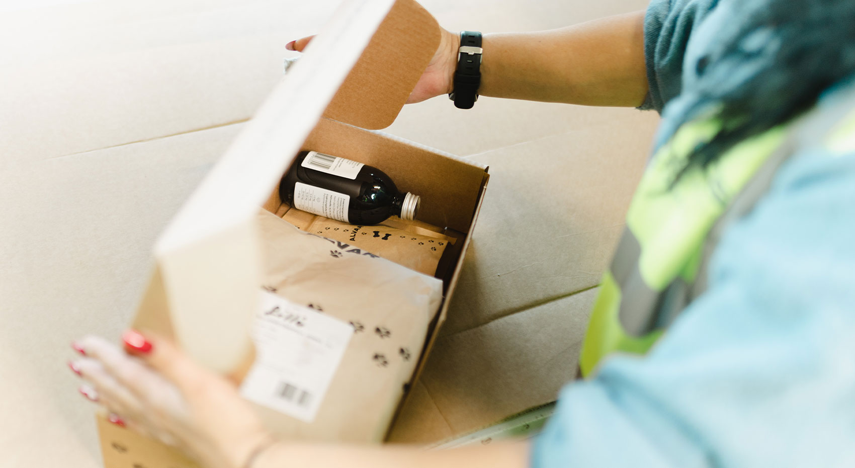 Individuelle Verpackung von Ware