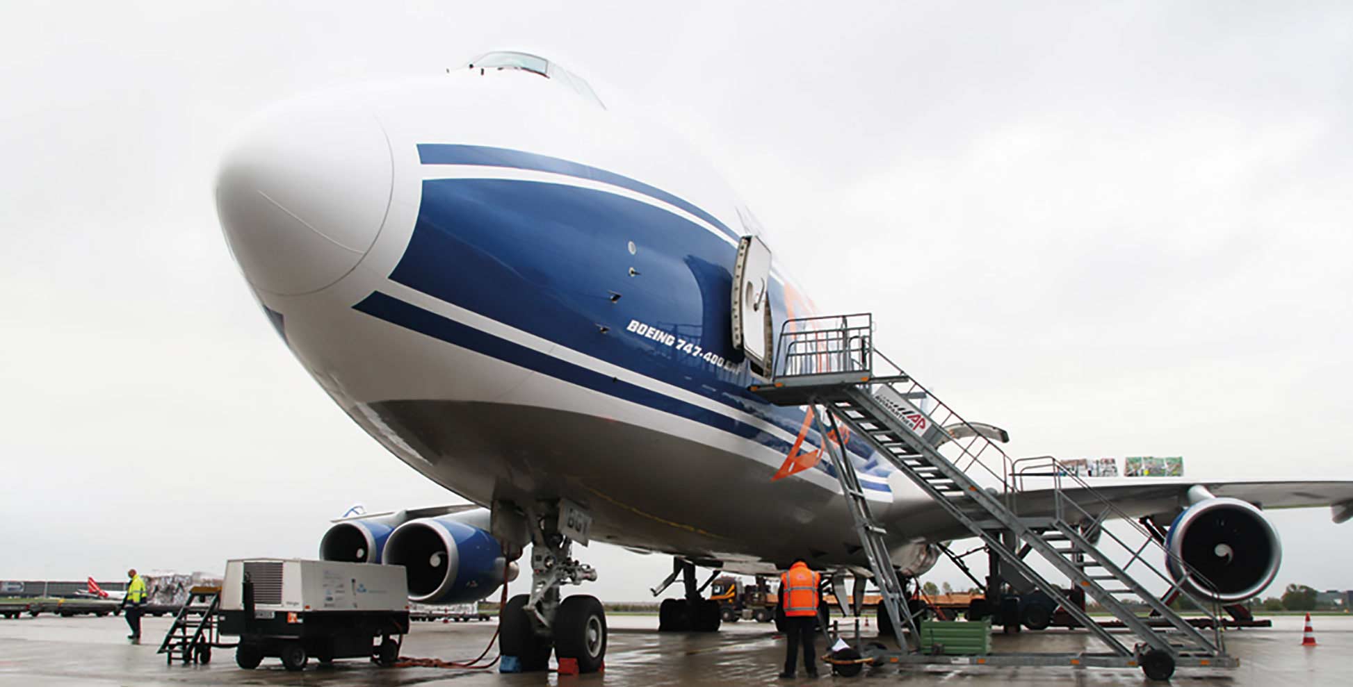 Picture of aircraft during loading